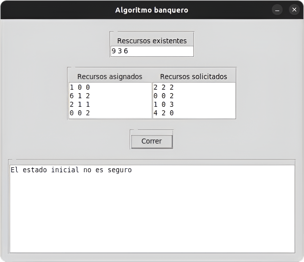 Banker's Algorithm