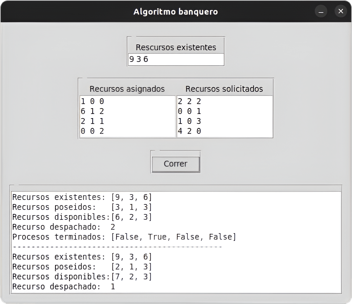 Banker's Algorithm